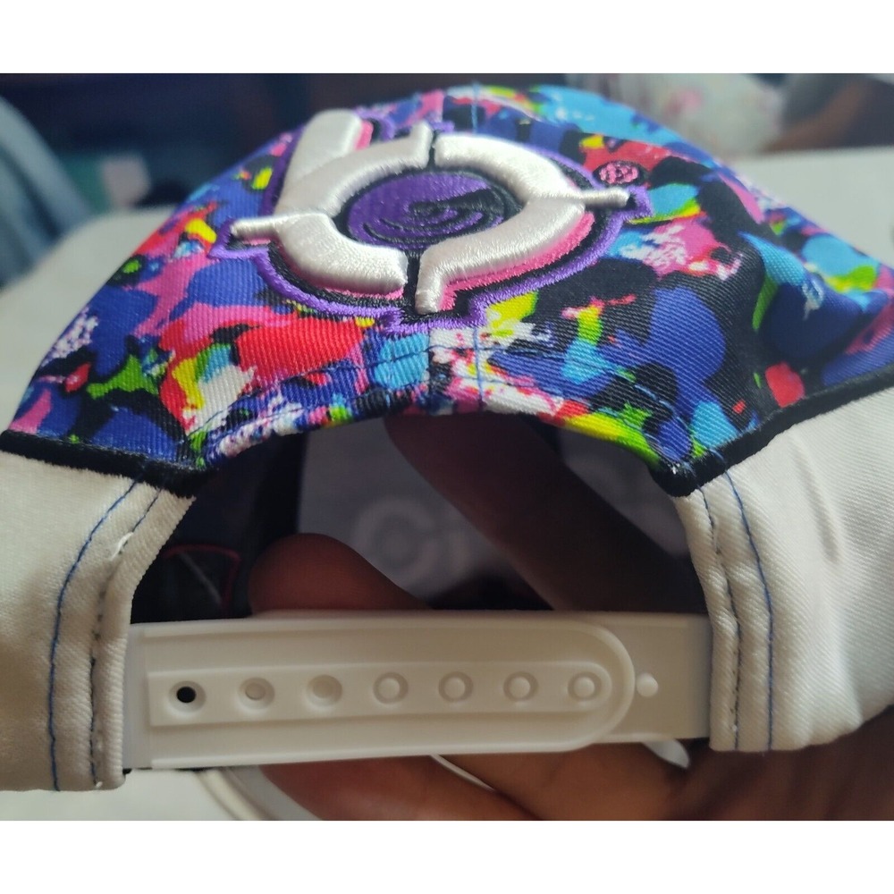 BANG ENERGY DRINK Men One Size Multicolor Paint Abstract Light Up Snapback‎ Cap - Picture 10 of 15